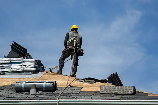Professional Gutter Installation technician working in Woodbury Heights, NJ